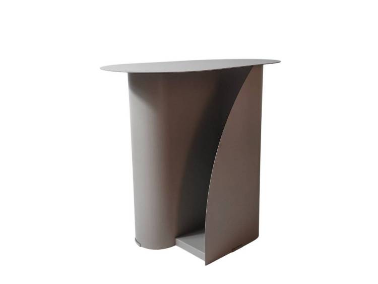 Стол журнальный Stool Group Yvaine MT-104-1 DB-006 темно-серый, металл 50x30x47