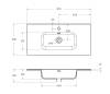 Тумба с раковиной Belbagno Kraft 39 KRAFT39-800/390-2C-PIA-RT 80x39x83 Rovere Tabacco напольная с фрезерованными ручками по всей длине фасада с двумя выкатными ящиками фото 9