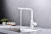 Смеситель для кухни Paulmark Urban Ur213104-WH с выдвижным изливом, белый матовый фото 6