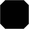 Керамическая плитка Vives Monocolor Octogono Negro 31.6x31.6