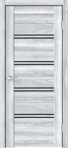 Дверное полотно экошпон VellDoris XLINE 4 VD016375 Лакобель черное 900x2000