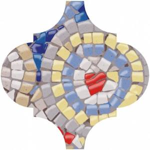 Декор Kerama Marazzi Арабески Майолика OP/A170/65000 Гауди 6.5x6.5