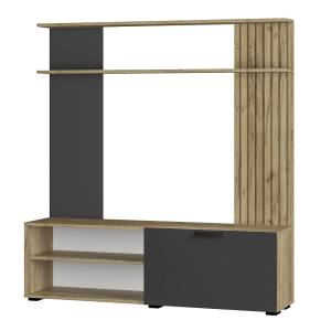 Стенка в гостиную БТС МЕБЕЛЬ Мишель 1 ГС-05 00-00164510 крафт, графит