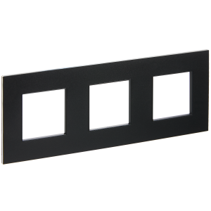 Рамка 3-постовая IEK Skandy SK-M32-M-K02 черный