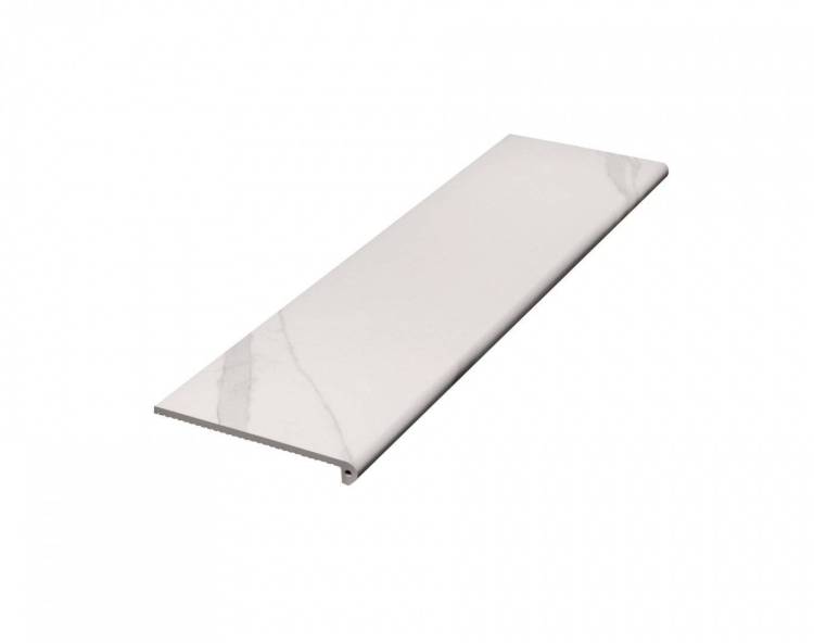 Ступень Exagres Silk Peldano ML Statuario Calipso Matt C-1 фронтальная 33x120