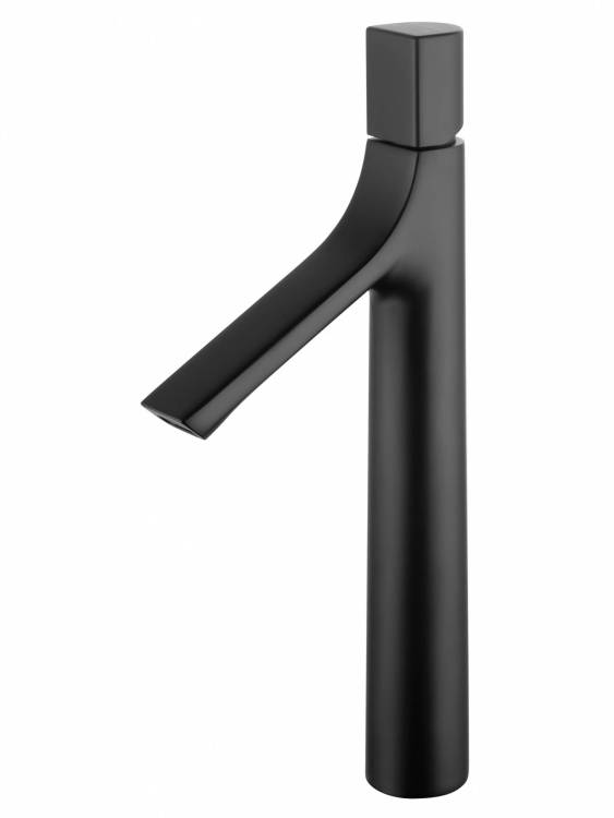 Смеситель для раковины Wonzon & Woghand WW-H1011-MB высокий, черный матовый