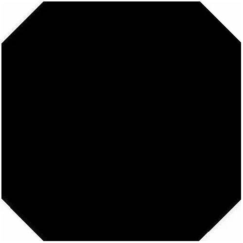 Керамическая плитка Vives Monocolor Octogono Negro 31.6x31.6