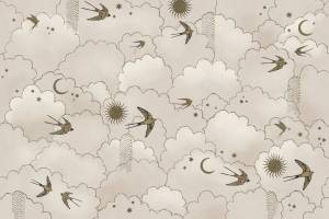 Бесшовные Eco обои Ortograf Miracle 33855 Dreams light Ворс+ ОЕ+