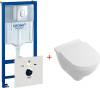 Комплект  Система инсталляции для унитазов Grohe Rapid SL 38750001 4 в 1 с кнопкой смыва + Унитаз подвесной Villeroy&Boch O.Novo 5660 H101 alpin