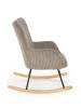 Кресло-качалка Halmar Belmiro V-CH-BELMIRO-FOT-POPIELATY серый фото 3