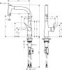 Смеситель для кухни Hansgrohe Metris M71 14834800 сталь фото 2