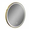 Зеркало Teymi Lina Supernova Gold T20123 с подсветкой и подогревом, сенсор, круглое, D80 фото 11