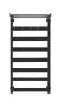 Полотенцесушитель электрический Secado Комано 4603777442712 1 КСП 120x50, R, черный матовый