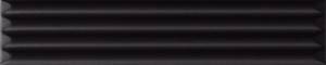 Керамическая плитка Ava Ceramica Up 192122 Cannettato Black Matte 5x25