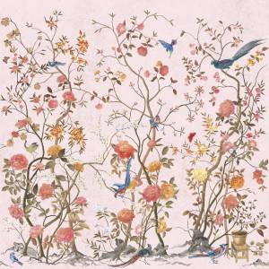 Бесшовные Eco обои Ortograf Flora 31244 Spring melody rose Ворс ОЕ