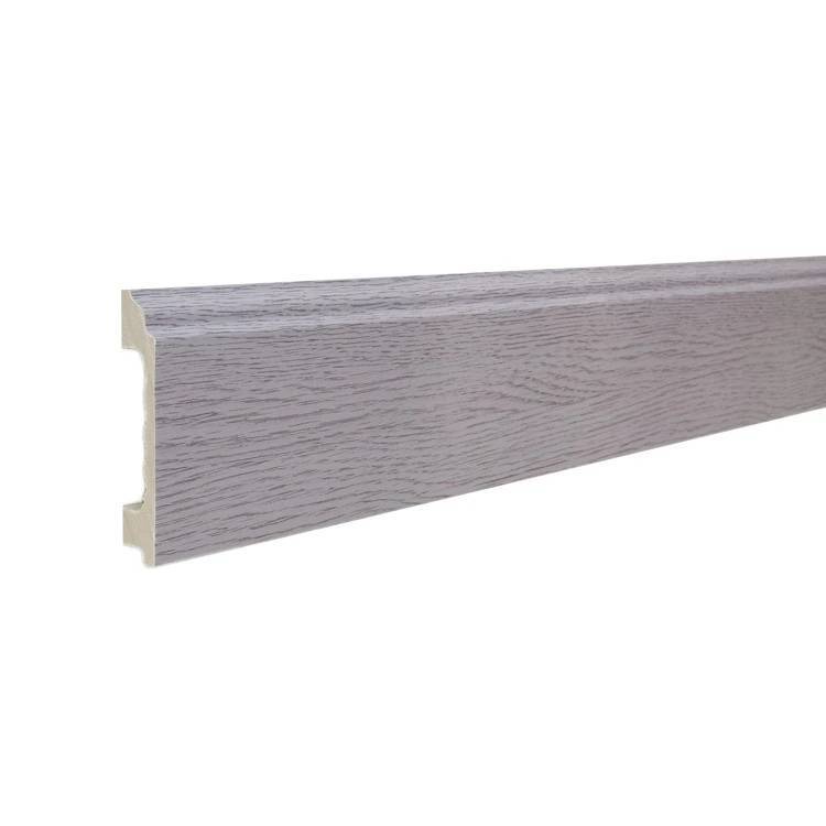 Напольный плинтус ТД Меридиан P3-114 гладкий 2400x80x16