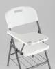 Стул складной Stool Group Кейт D25X-SH white белый, банкетный со столиком и полкой фото 8