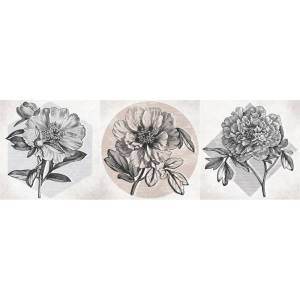 Вставка Cersanit Nautilus NT2S451DT Цветы Многоцветный 20x60