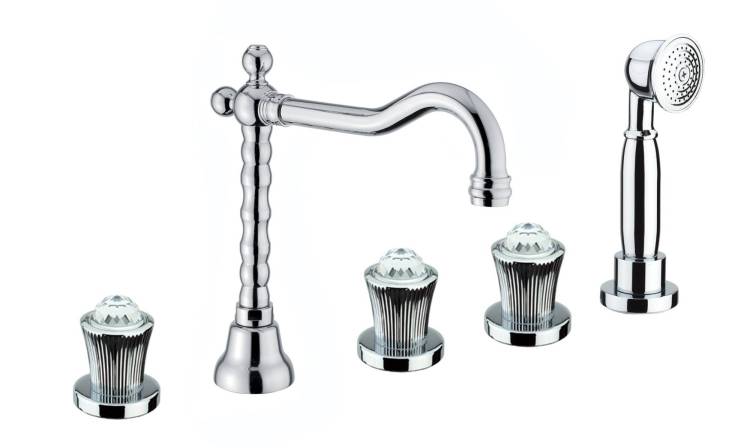 Смеситель на борт ванны Fiore Venere Sky 13CR0607 хром