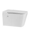 Комплект Abber Rechteck AC1202P-AC0101P унитаз подвесной, сиденье микролифт, белый фото 2
