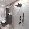 Смеситель для душа Paini Grazia 21PZ690 встраиваемый, PVD матовый черный фото 3