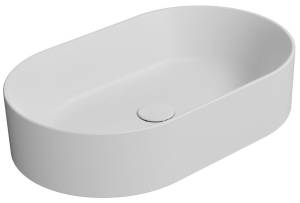 Раковина GSI Kube X 945809 белый матовый, 60x37