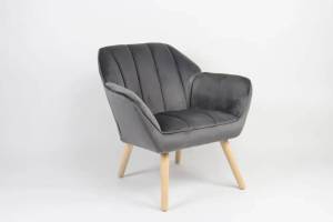 Кресло Stool Group Руди QH-2802K HLR-21 dark grey серый