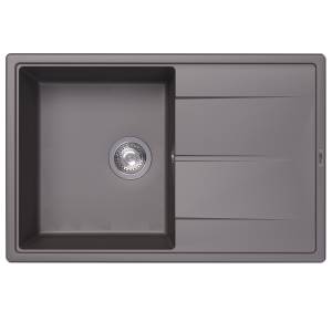 Мойка кухонная Abber Quarz AQ2904G серый, 51x78