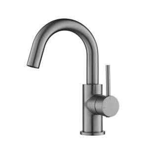 Смеситель для раковины Aquatek Европа AQ1307BGM черный хром шлифованный