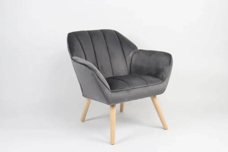 Кресло Stool Group Руди QH-2802K HLR-21 dark grey серый