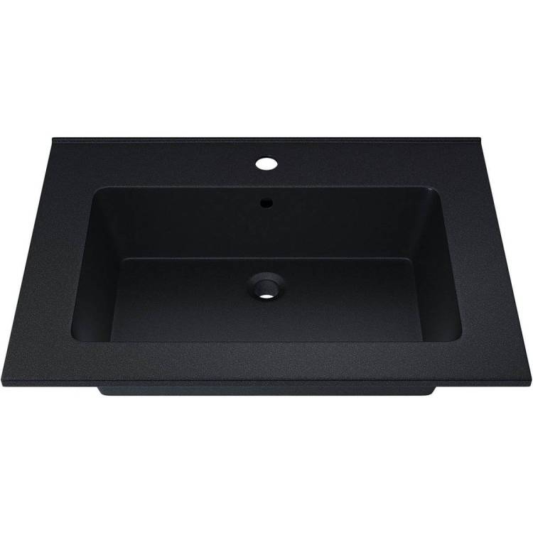 Раковина Uperwood Parma Quartz 291003003 черная матовая, космос, 66x47.5