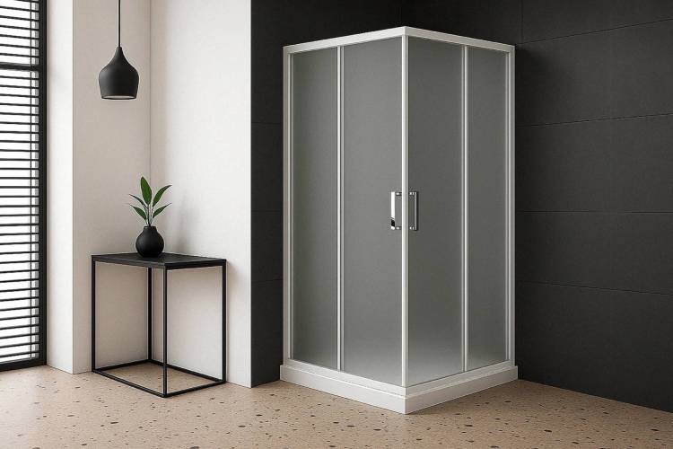 Душевой уголок Royal Bath HPD RB7080HPD-C профиль белый, стекло матовое, 80x70x200