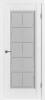Межкомнатная дверь Владимирская Фабрика Дверей Emalex 1, остекленная, белый Ice Crystal Cloud 600x2000