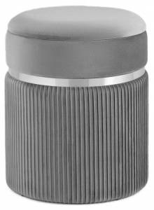 Пуф-сундук Stool Group Миранда 19B352VA-8167-54 велюр серый с ящиком