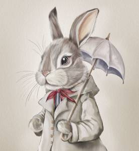 Фреска Ortograf Little friends 2 35555 Сказочный кролик Флок FLK