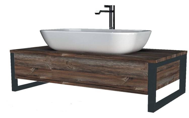 Тумба с раковиной 1MarKa GRUNGE LOFT 70П Ц0000015941 Дуб Намибия 1 ящ.