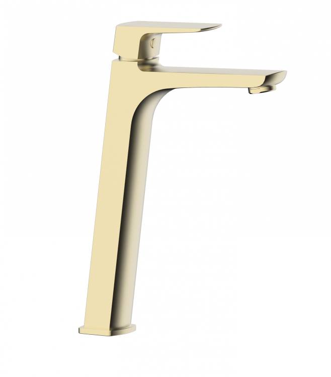 Смеситель для раковины Wonzon & Woghand Forza WW-239031-BG высокий, брашированное золото