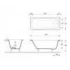 Чугунная ванна Delice Continental DLR230619-AS 140x70, с антискользящим покрытием, без ножек фото 2