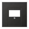 Накладка розетки ТАЕ, моно/стерео-аудиорозетки, комбинированной вставки Jung LS 990 антрацит AL2969TAN