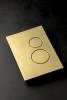 Кнопка смыва Boheme 649-MG нержавеющая сталь золото матовое фото 2