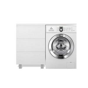 Тумба с раковиной Эстет Dallas Luxe 140 напольная, 3 ящика, под стиральную машину, L