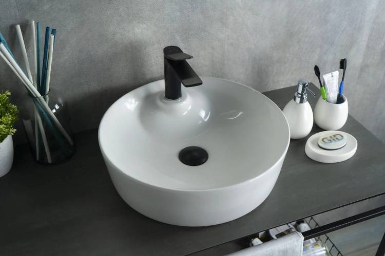 Раковина Gid Esfera D1306 51181 белая, 44x44x14