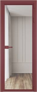 Межкомнатная дверь Profil Doors 1 AV цвет профиля Красный антрацит, стекло безопасное 6 мм прозрачное 700x2000