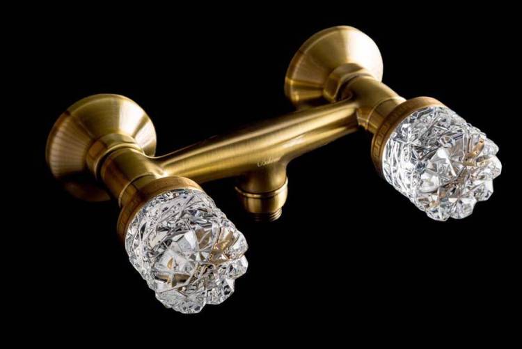 Смеситель для душа Boheme Crystal 314-CRST бронза