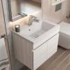 Тумба с раковиной Uperwood Eva 3930313466 с дверцами, дуб харбор белый, 49.7 см фото 5