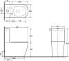 Унитаз-компакт SantiLine SL-5016 безободковый, с микролифтом фото 2
