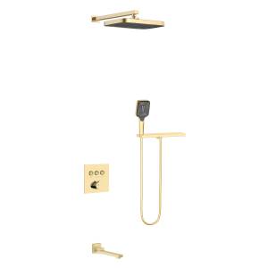 Душевой комплект Vincea VSFW-4311RBG золотой брашированный, встраиваемый