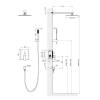 Душевая система Timo Selene SX-2069/16SM белый матовый фото 2