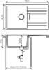 Мойка кухонная Tolero Loft TL-750/923 белая фото 2