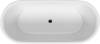 Акриловая ванна Riho Bathtubs B085004220 Inspire 180 velvet - белый matt/ черный matt Riho Fall заполнение через перелив, хром 180x80x60